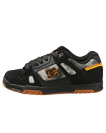 DC Shoes STAG Men Skate Trainers in Black Orange