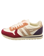 Gola Daytona Quadrant Womens Fashion Trainers in Off White Cerise