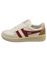 Gola Grandslam Trident Womens Fashion Trainers in White Cerise