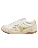 Gola HAWK Women Fashion Trainers in White Lemon