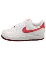 Nike Air Force 1 07 Womens Fashion Trainers in White Red