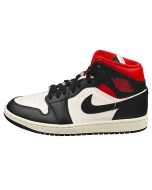 Nike AIR JORDAN 1 MID Women Fashion Trainers in Black White