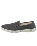 Rivieras Classic Mens Espadrille Shoes in Anthracite