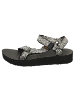 Teva MIDFORM UNIVERSAL Women Walking Sandals in Black White