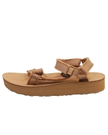 Teva MIDFORM UNIVERSAL Women Platform Sandals in Tan