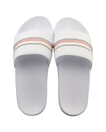 Tommy Hilfiger CORPORATE STRIPES POOL Women Slide Sandals in White