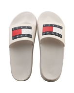 Tommy Jeans ELEVATED FLATFORM Women Slide Sandals in Ecru