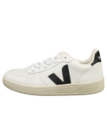 VEJA V-10 Women Casual Trainers in White Black