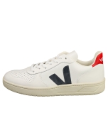 VEJA V-10 Women Casual Trainers in White Navy Red