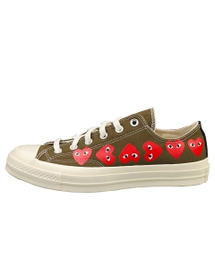 Converse COMME DES GARCONS PLAY CHUCK Unisex Fashion Trainers in Khaki