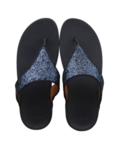 FitFlop LULU GLITTER Women Platform Sandals in Midnight Navy