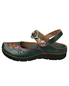 Laura Vita IDCELETTEO Women Walking Sandals in Green Multicolour