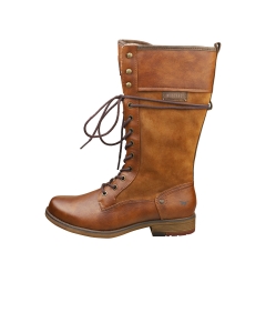 Mustang SIDE ZIP HIGH Women Knee High Boots in Cognac