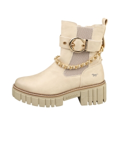 Mustang SIDE ZIP PLATFORM Women Fashion Boots in Beige