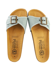 Natural World NIZA Women Walking Sandals in Aqua