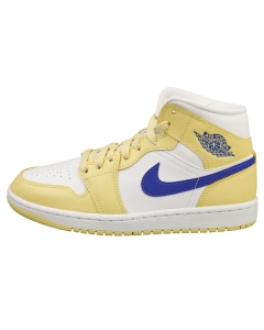 Nike AIR JORDAN 1 MID Women Fashion Trainers in White Lemon