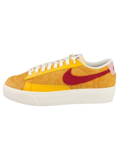 Nike BLAZER LOW PLATFORM Women Fashion Trainers in Sunset Maroon