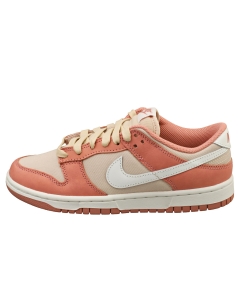 Nike Dunk Low Retro Premium Unisex Fashion Trainers in Red Stardust