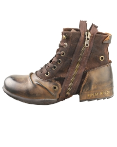 Replay CLUTCH Men Ankle Boots in Dark Brown