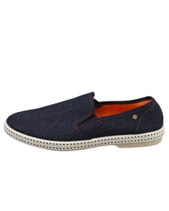 Rivieras Classic Jean Dark Mens Espadrille Shoes in Dark Jeans