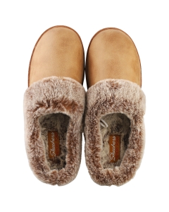 Skechers COZY CAMPFIRE VEGAN Women Slippers Shoes in Chestnut