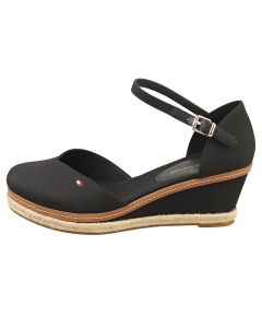 Tommy Hilfiger BASIC CLOSED TOE MID WEDGE Women Wedge Sandals in Black