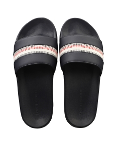 Tommy Hilfiger CORPORATE STRIPES POOL Women Slide Sandals in Space Blue