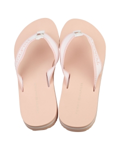 Tommy Hilfiger WEBBING POOL Women Flip Flop Sandals in Ecru Whimsy Pink