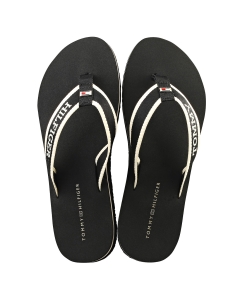 Tommy Hilfiger WEBBING POOL Women Flip Flop Sandals in Black